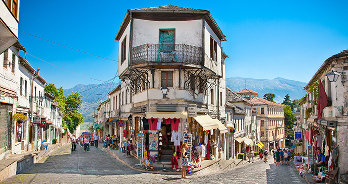 Ottoman bazaar Gjirokastra Albania Dreamstime Milosk50 43476919